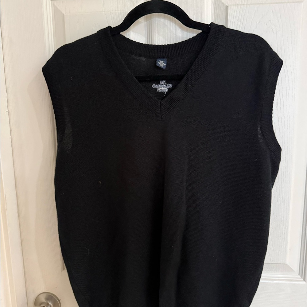 Valentino Black V-Neck Vest